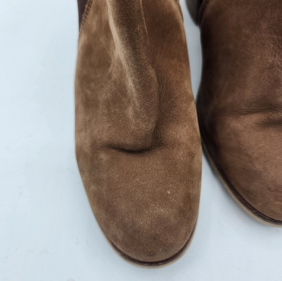 Dune london Pora Suede Nubuck Leather Ankle Boot with a Chunky Heel Size 5 - Picture 8 of 12